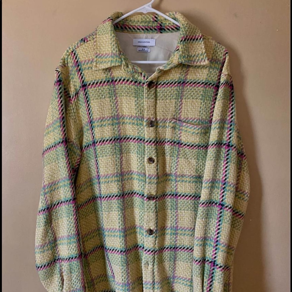 Urban Outfitters Yellow Plaid Jacket